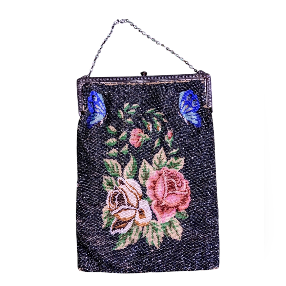 ANTIQUE VINTAGE BEADED FLAPPER BAGS ROARING 20'S